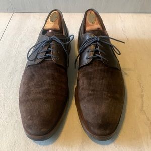 Diaz by Lloyd Men's Brown Leather Lace Up Derby Shoes Size 8.5